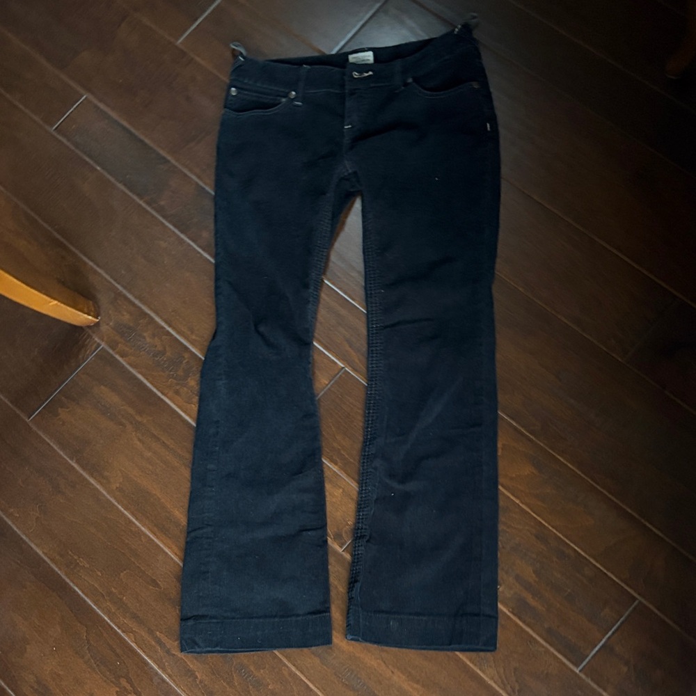 Free People Black Corduroy Trousers Pants 27